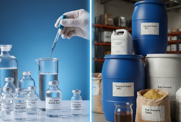 تفاوت گرید آزمایشگاهی و صنعتی مواد شیمیایی